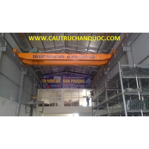 Cầu trục 7.5 tấn hàn quốc 2 dầm đôi khẩu độ nhà xưởng 10m Cầu trục 7.5 tấn hàn quốc 2 dầm đôi khẩu độ nhà xưởng 10m