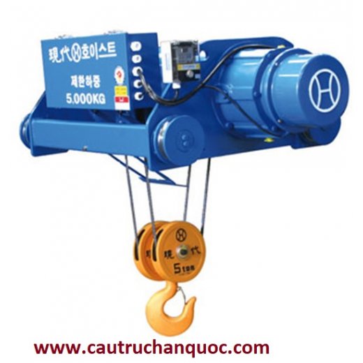 Palang cáp điện Hyundai 10 tấn 12m dầm đôi Palang cáp điện Hyundai 10 tấn 12m dầm đôi