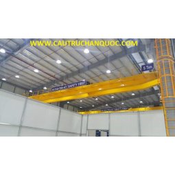 Cầu trục 5 tấn hàn quốc 2 dầm đôi khẩu độ nhà xưởng 20m