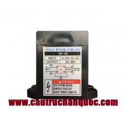 DIOT SR60  chỉnh lưu dòng điện 3Pha 380V sang 1Pha 90V palang hàn quốc